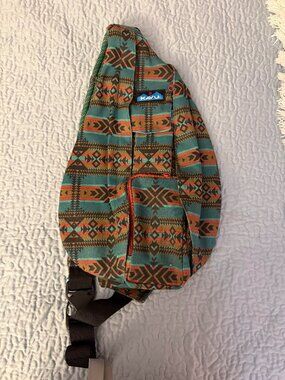 Kavu Rope Sling Bag NWOT - Teal/Rush/Brown